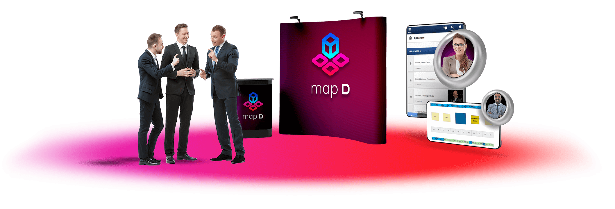 Live polling and Q&A interface for interactive audience engagement